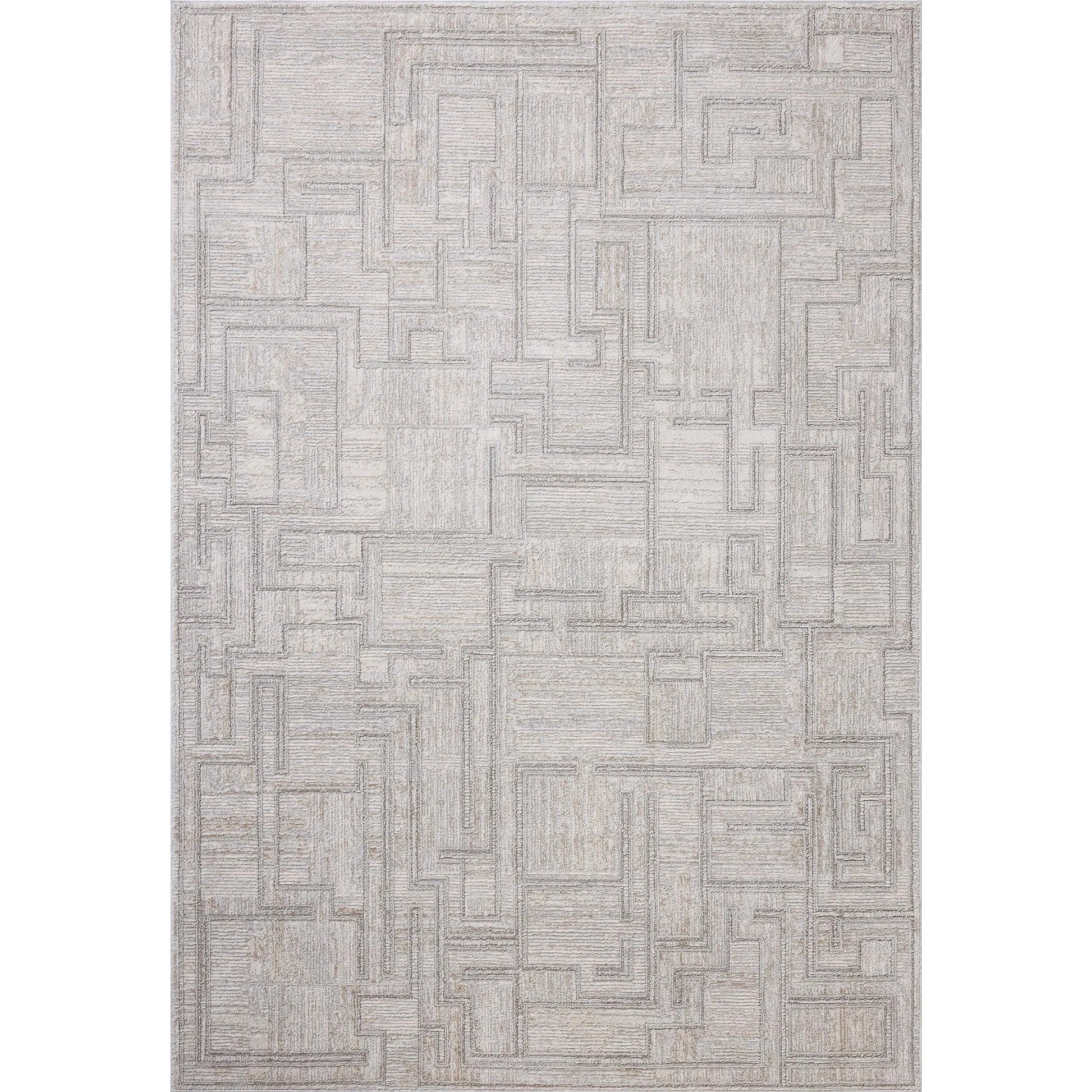 Hollis HOL-01 Rug by Loloi in grey, ivory. Made from 100% polyester in a unique style.