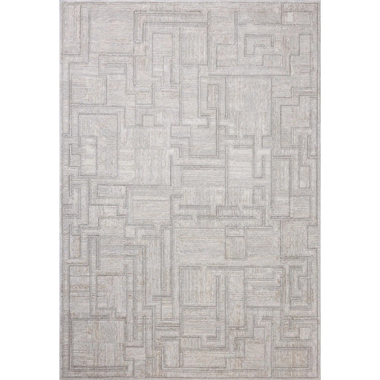 Hollis HOL-01 Rug by Loloi in grey, ivory. Made from 100% polyester in a unique style.