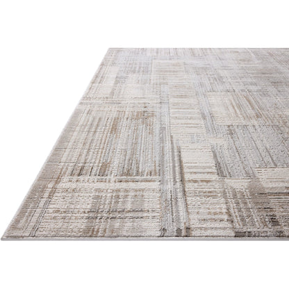 Hollis HOL-02 Rug by Loloi in pebble, ivory. Made from 100% polyester in a unique style.