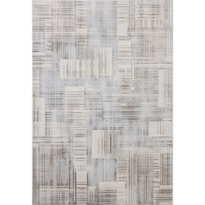 Hollis HOL-02 Rug by Loloi in pebble, ivory. Made from 100% polyester in a unique style.