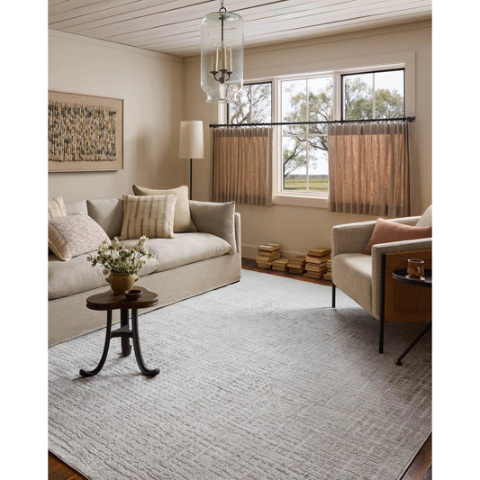 Hollis HOL-03 Rug by Loloi in ivory, stone. Made from 100% polyester in a unique style.