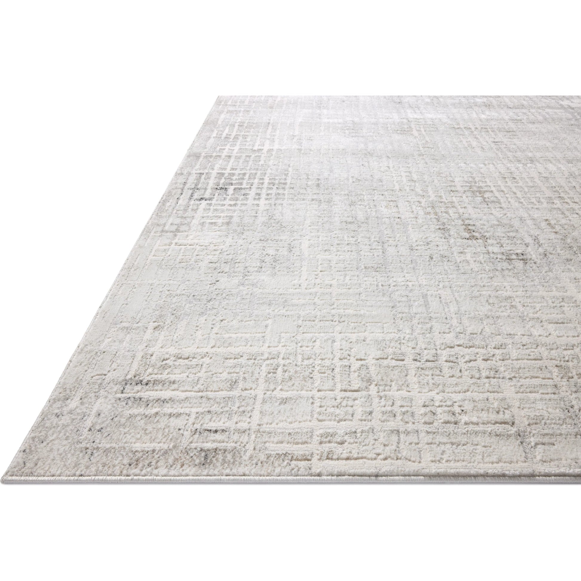 Hollis HOL-03 Rug by Loloi in ivory, stone. Made from 100% polyester in a unique style.