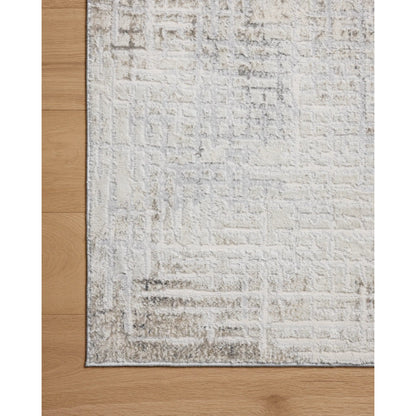Hollis HOL-03 Rug by Loloi in ivory, stone. Made from 100% polyester in a unique style.