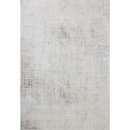 Hollis HOL-03 Rug by Loloi in ivory, stone. Made from 100% polyester in a unique style.