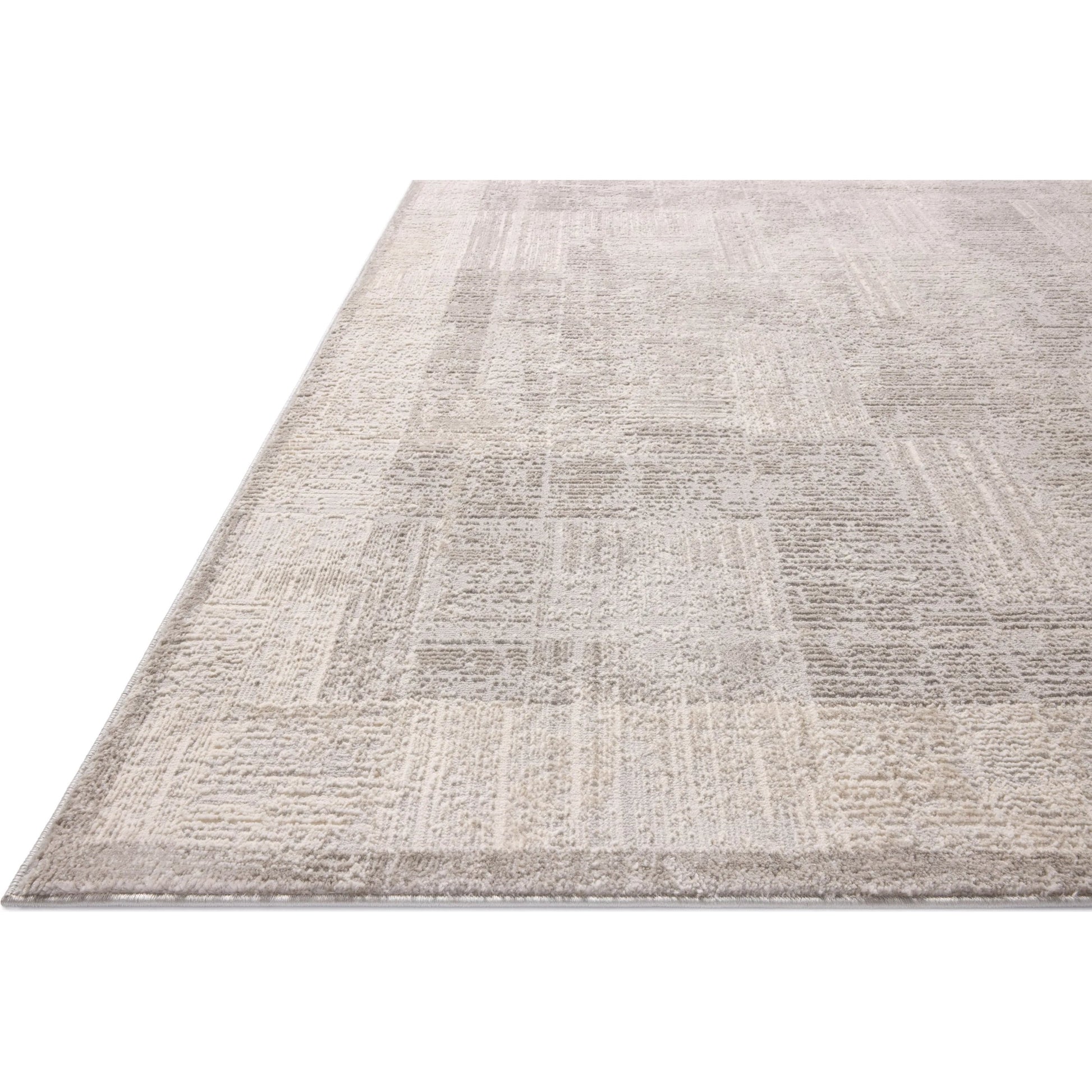 Hollis HOL-04 Rug by Loloi in smoke, mist. Made from 100% polyester in a unique style.