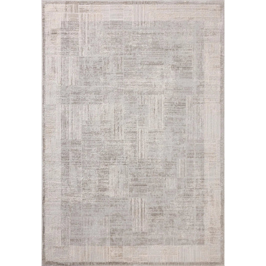 Hollis HOL-04 Rug by Loloi in smoke, mist. Made from 100% polyester in a unique style.