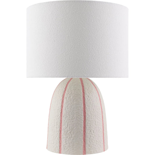 Hombori Accent Table Lamp by Livabliss in painted. Made from ceramic, iron, linen, polyester in a transitional style.