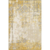 Yellow, Saffron, Taupe, Medium Gray, Charcoal, Ivory / 2' x 3'