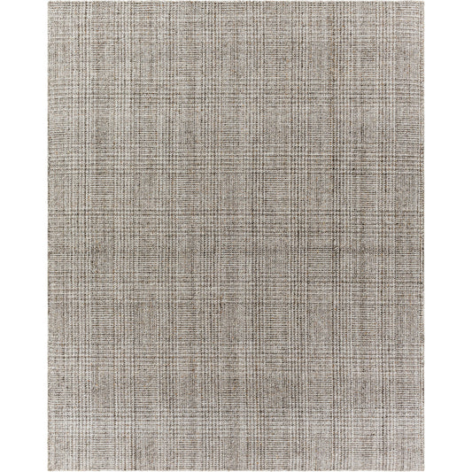Hope Rug - 32226 by Surya in white, medium gray, taupe, brown, light brown. Made from 100% recycled pet yarn in a unique style.