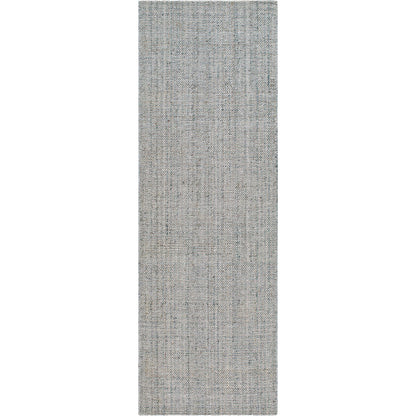 Hope Rug - 32227 by Surya in white, light blue, light slate. Made from 100% recycled pet yarn in a unique style.