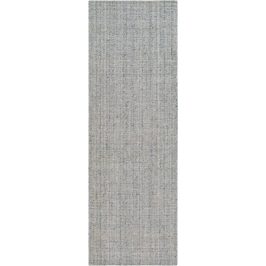 Hope Rug - 32227 by Surya in white, light blue, light slate. Made from 100% recycled pet yarn in a unique style.