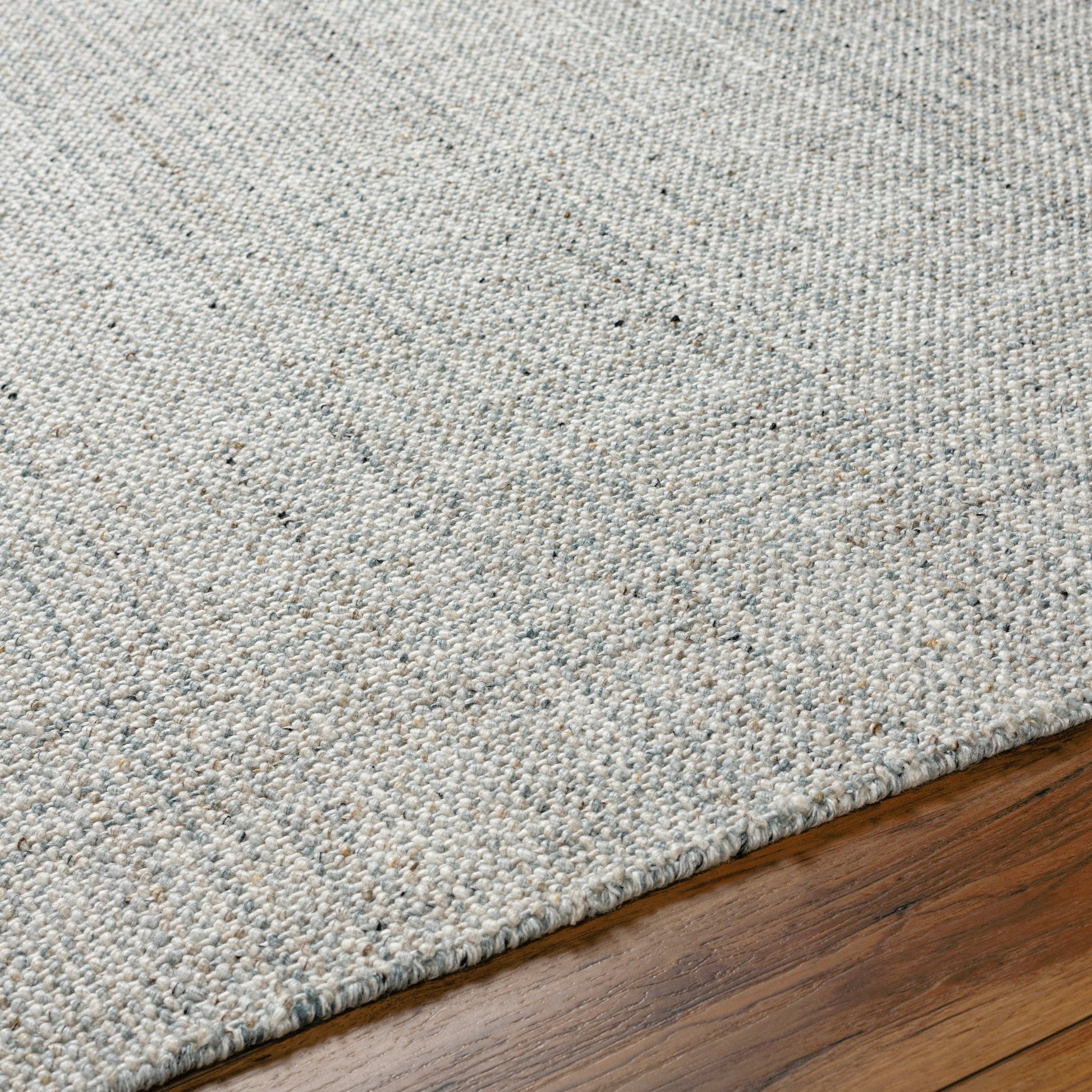 Hope Rug - 32227 by Surya in white, light blue, light slate. Made from 100% recycled pet yarn in a unique style.
