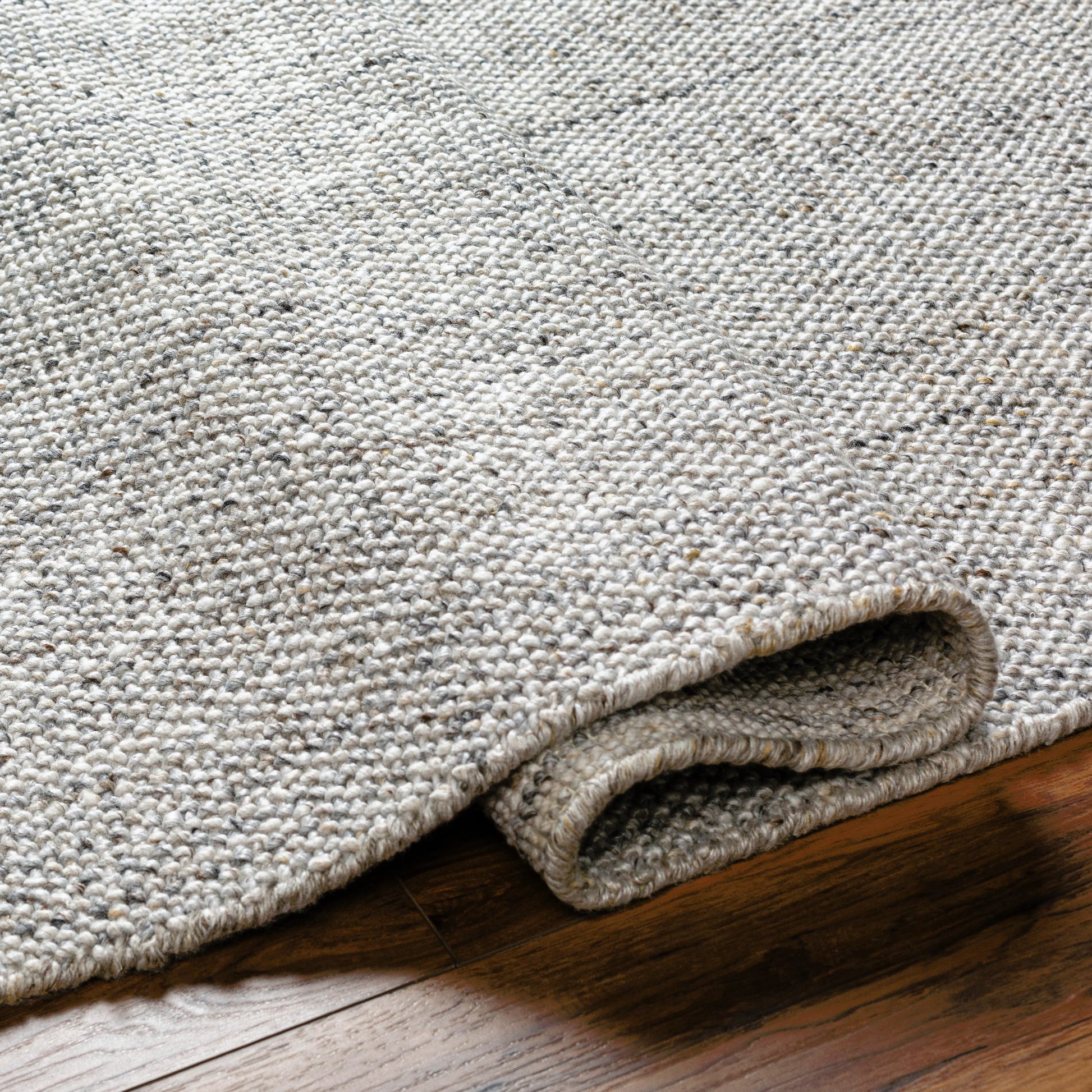 Hope Rug - 32228 by Surya in white, gray, light slate. Made from 100% recycled pet yarn in a unique style.