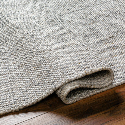 Hope Rug - 32228 by Surya in white, gray, light slate. Made from 100% recycled pet yarn in a unique style.