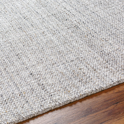 Hope Rug - 32228 by Surya in white, gray, light slate. Made from 100% recycled pet yarn in a unique style.