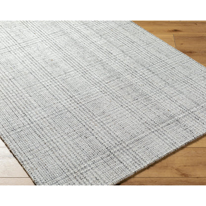 Hope Rug - 33283 by Surya in white, gray, light slate. Made from recycled pet yarn in a unique style.