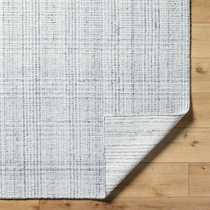 Hope Rug - 33283 by Surya in white, gray, light slate. Made from recycled pet yarn in a unique style.