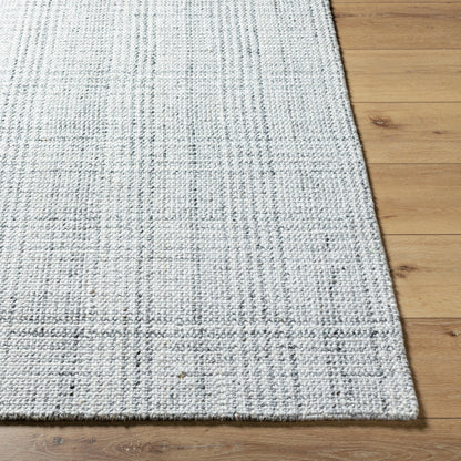 Hope Rug - 33283 by Surya in white, gray, light slate. Made from recycled pet yarn in a unique style.
