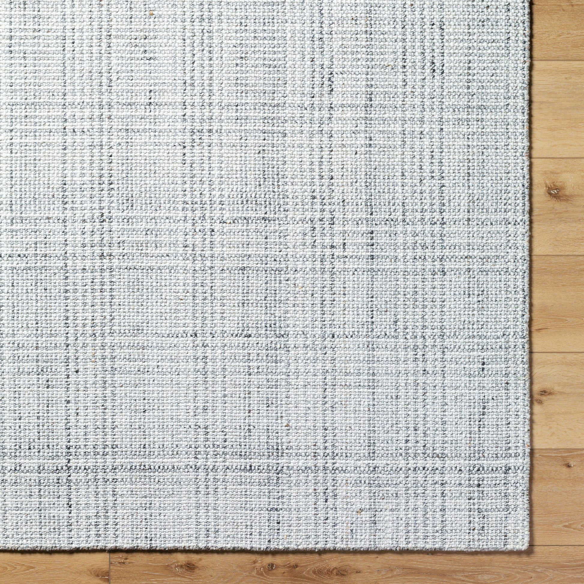 Hope Rug - 33283 by Surya in white, gray, light slate. Made from recycled pet yarn in a unique style.