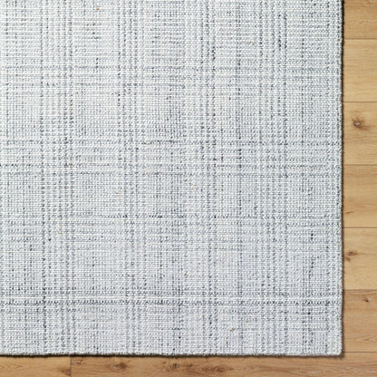 Hope Rug - 33283 by Surya in white, gray, light slate. Made from recycled pet yarn in a unique style.