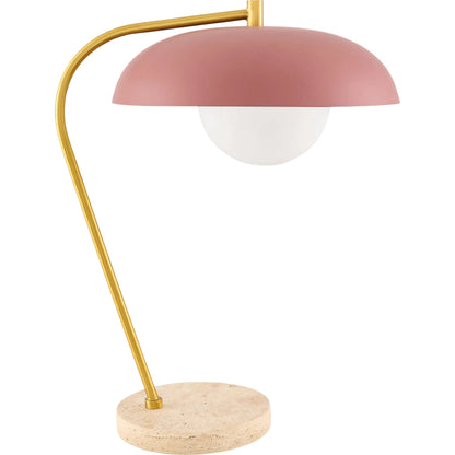 Hordio Accent Table Lamp by Surya. Made from steel, marble, glass in a modern style.