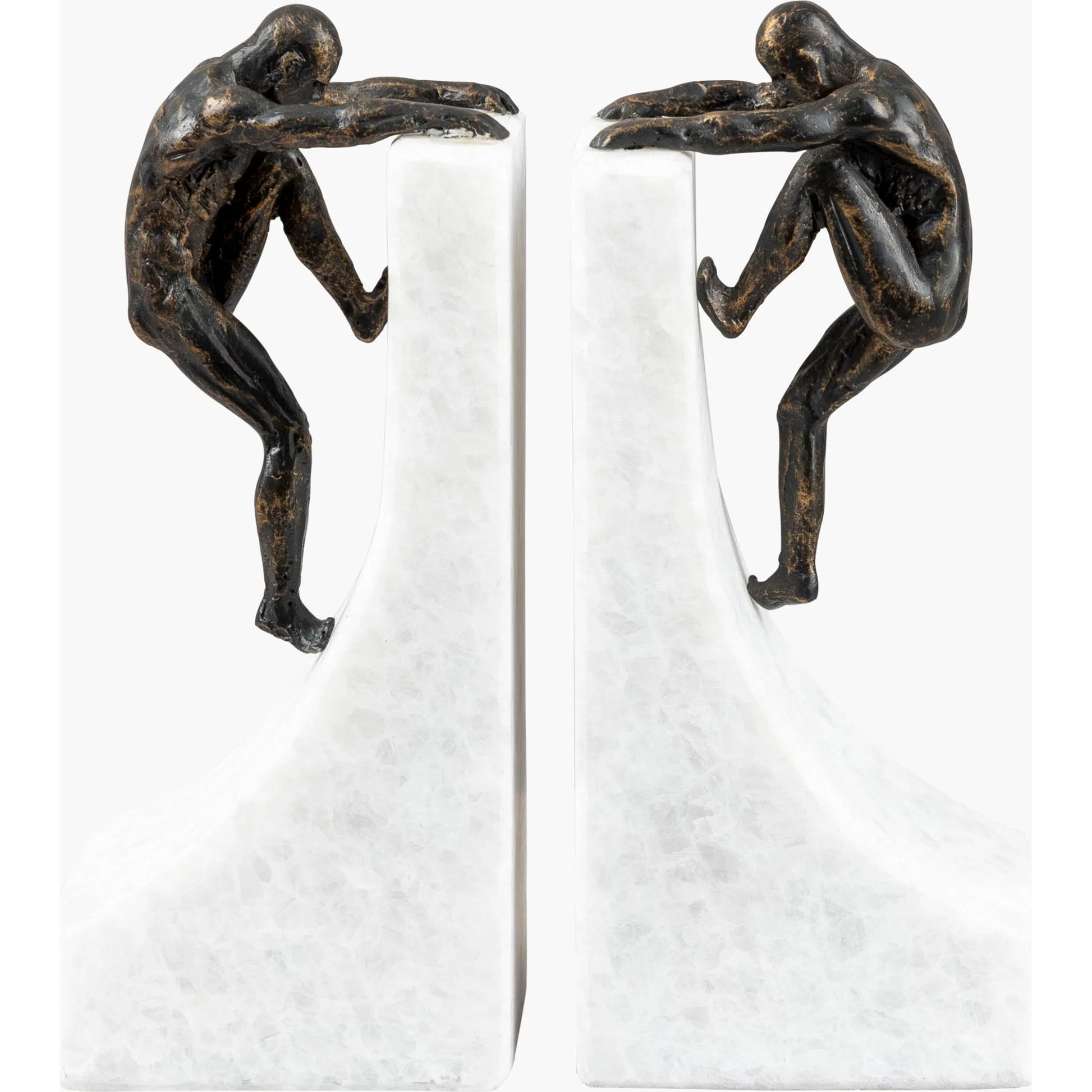 Homo Sapiens - 532496 (Set of 2) by Surya in metallic - bronze and antiqued. Made from main: marble, metal in a modern style.