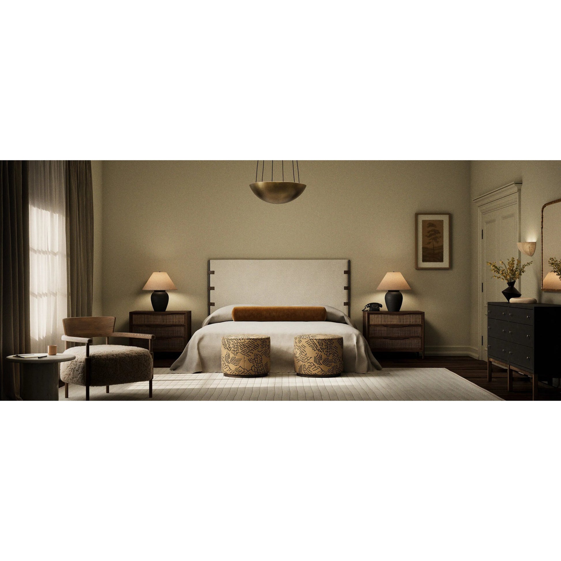 Anderson Bed by Four Hands. Made from unique in a modern style.