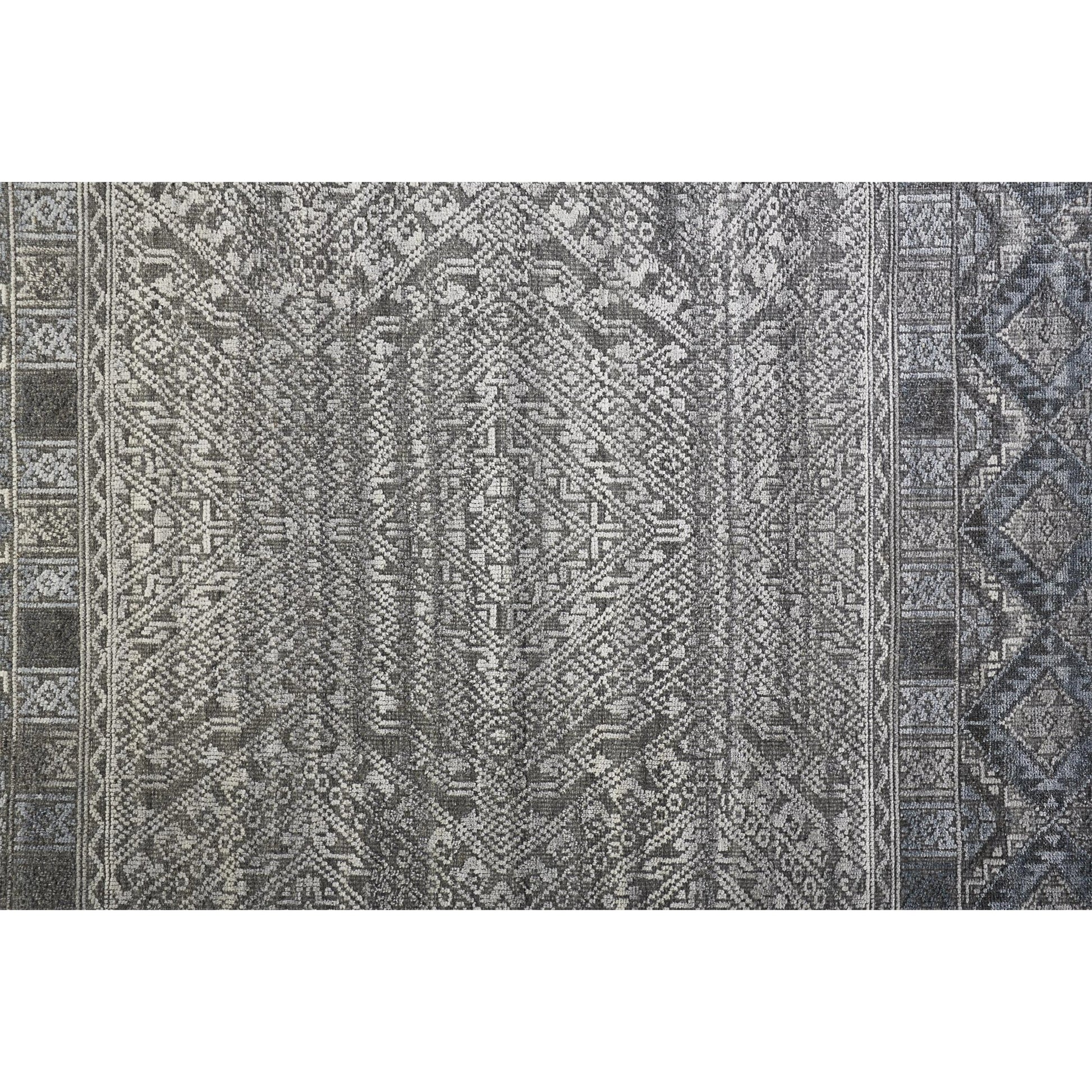 Payton Transitional Diamond Rug - 6495F by Feizy. Made from viscose, wool in a unique style.