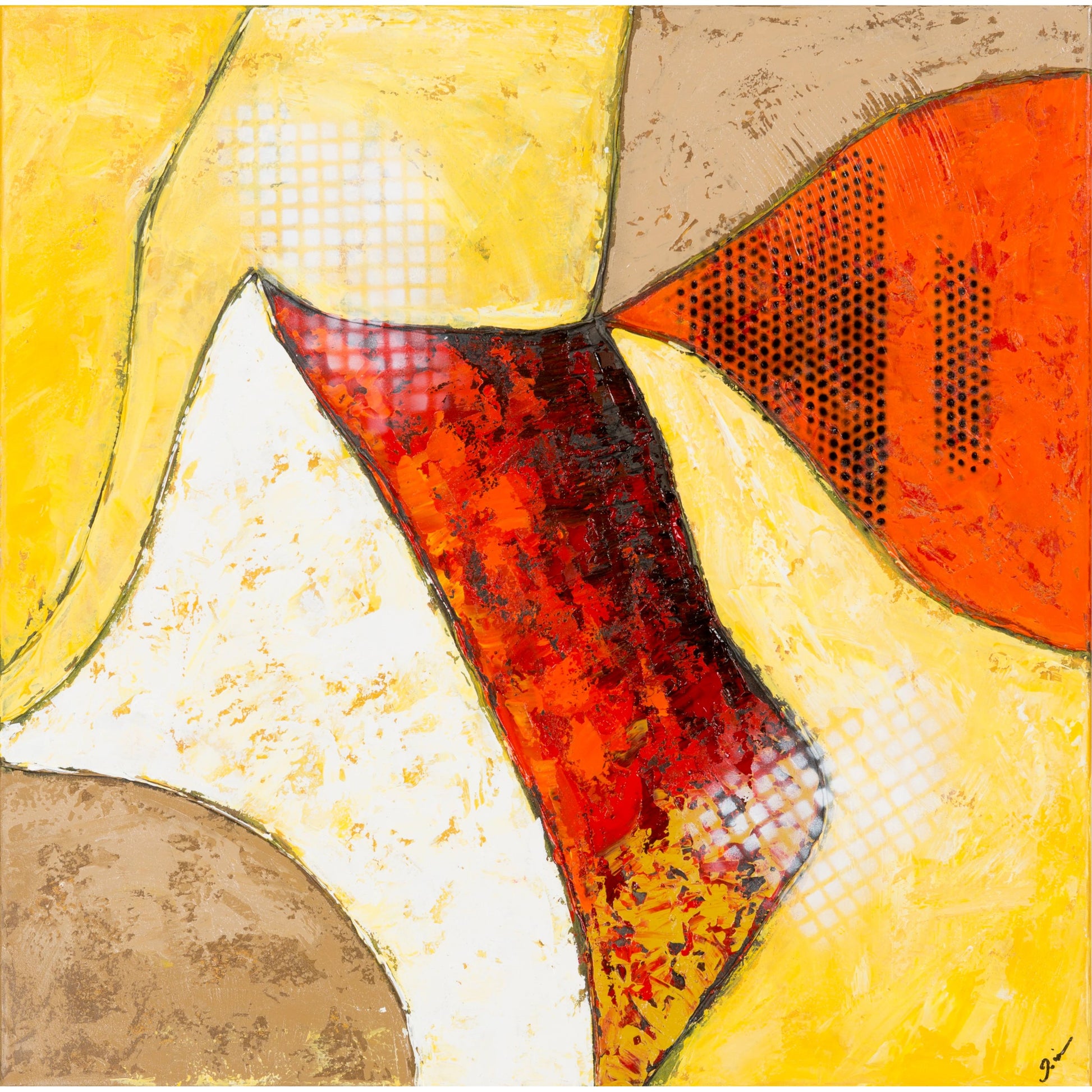 Wall Decor - 493811 by Surya in yellow. Made from main: canvas in a modern style.