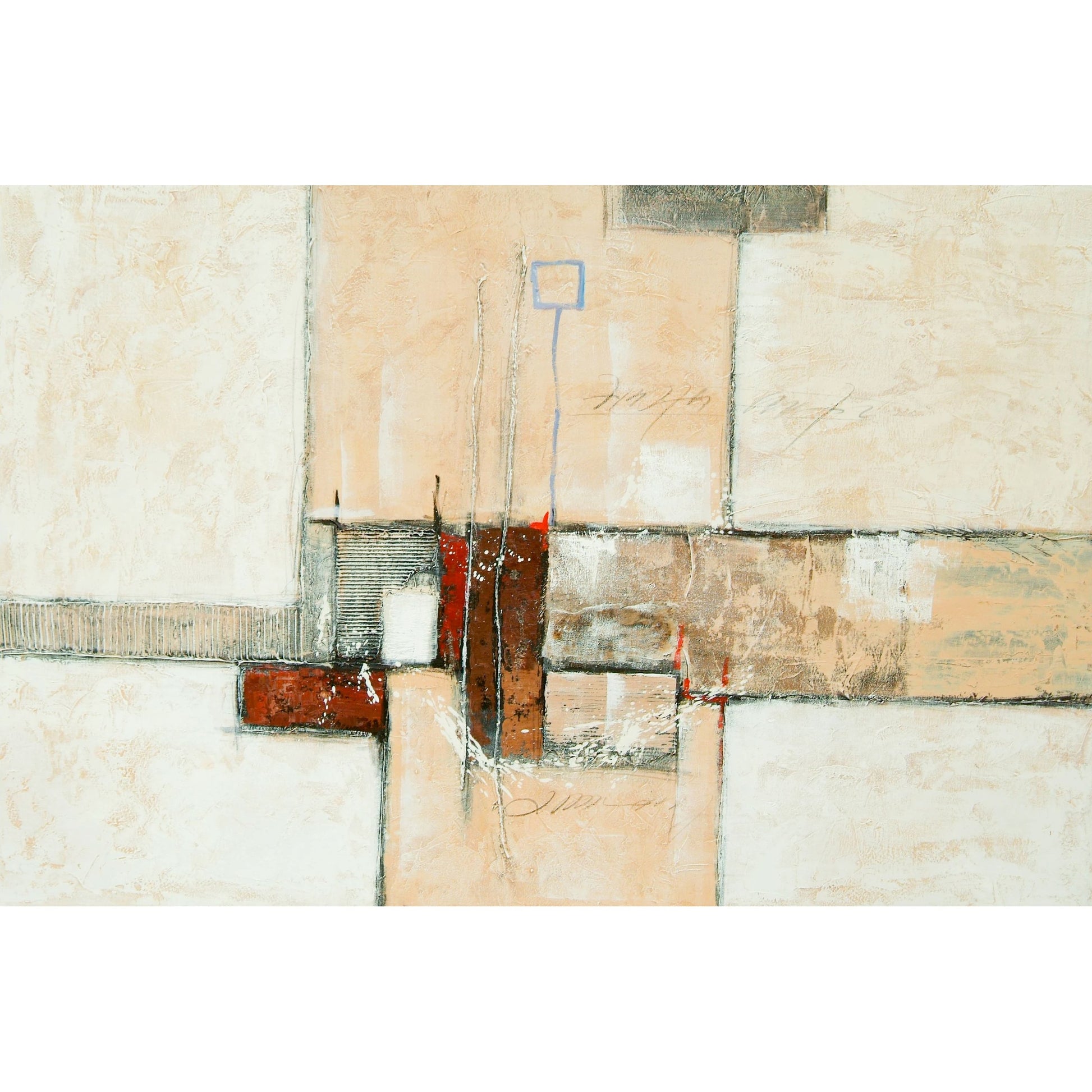 Surya Wall Decor - 493619 by Surya in cream. Made from main: canvas in a modern style.