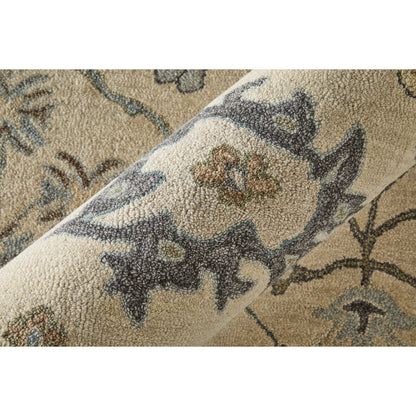 Springfield Transitional & Botanical SPF8A48F Rug by Feizy in ivory, tan, gray. Made from wool in a unique style.