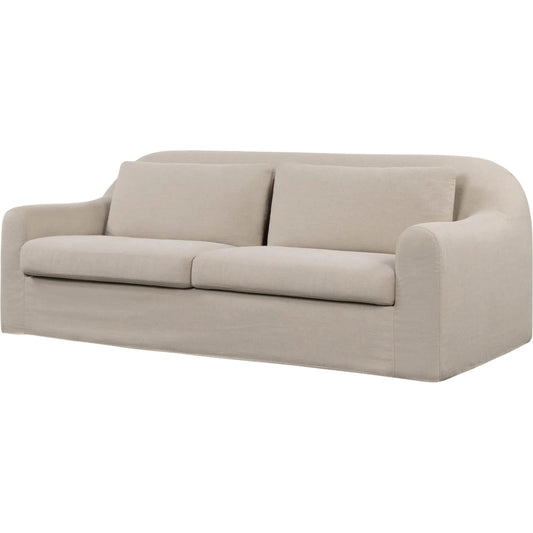 Harper Slipcover Sofa by LH Imports. Made from polyester, linen, feather, hr foam, dacron, pine, plywood, poplar, oak, rubberwood in a unique style.