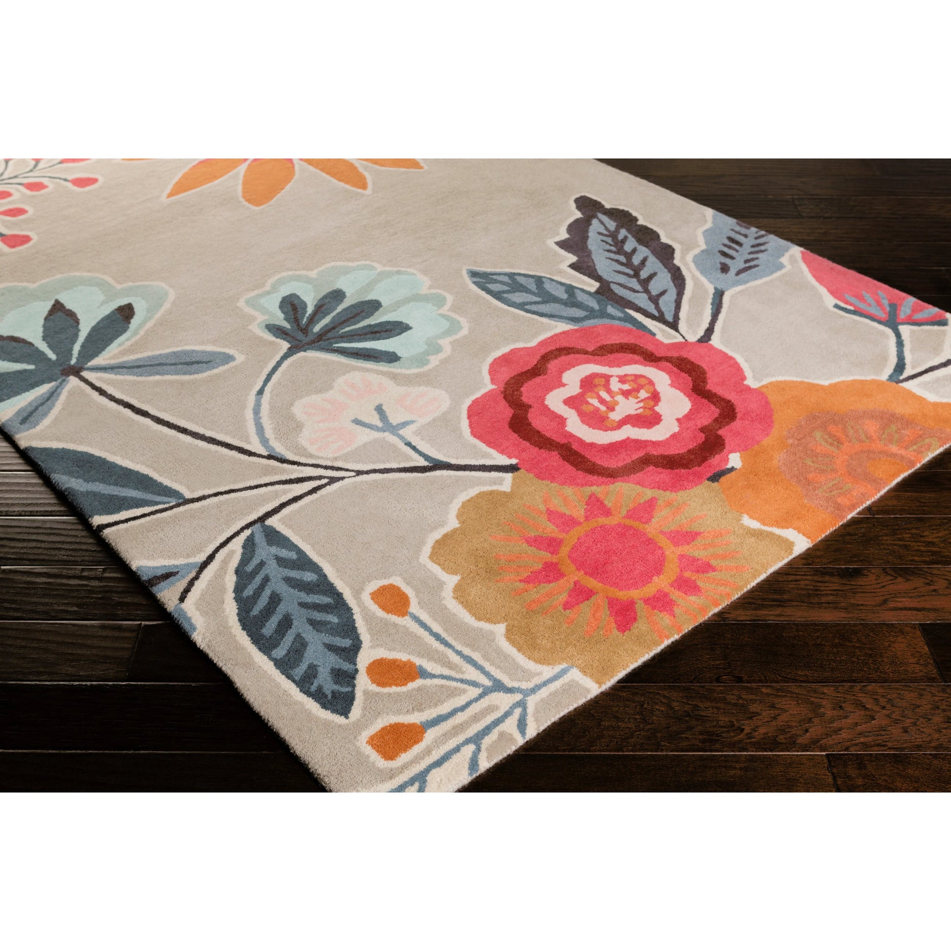 HQL-8033 Rug by Surya in camel, denim, dusty sage, ice blue, navy, red. Made from 100% new zealand wool in a unique style.