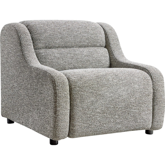 Gio Fabric Power Motion Chair by Bernhardt in grey. Made from fabric in a unique style.