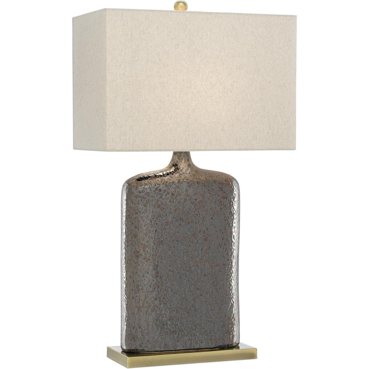 018 S-223140 | Additional Silo | Musing Table Lamp by Currey and Company in rustic metallic bronze, bronze. Made from ceramic, metal in a modern style.