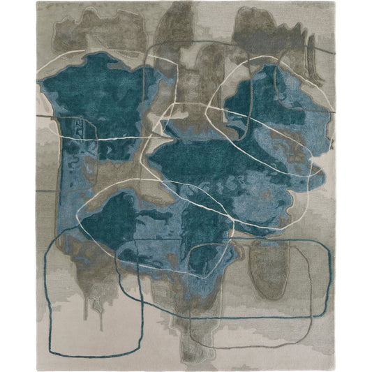 Anya Transitional Rug - 8885F by Feizy. Made from wool, viscose in a unique style.