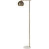 Body: Metallic - Brass, Base: White, Shade (Outside): Metallic - Brass, Shade (Inside): White, Cord: Translucent