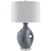 Haria Accent Table Lamp by Livabliss. Made from resin, crystal, linen, polyester in a unique style.