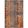 Burgandy, Brown, Dark Brown, Camel, Ice Blue, Dark Blue / 2' x 3'
