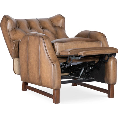 Henderson Press Back Recliner by Hooker Furniture in dark brown. Made from unique in a traditional style.