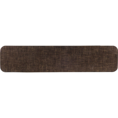 Melange Edmun Sofa Table by Hooker Furniture in dark wood. Made from maple veneers, metal cap in a modern style.