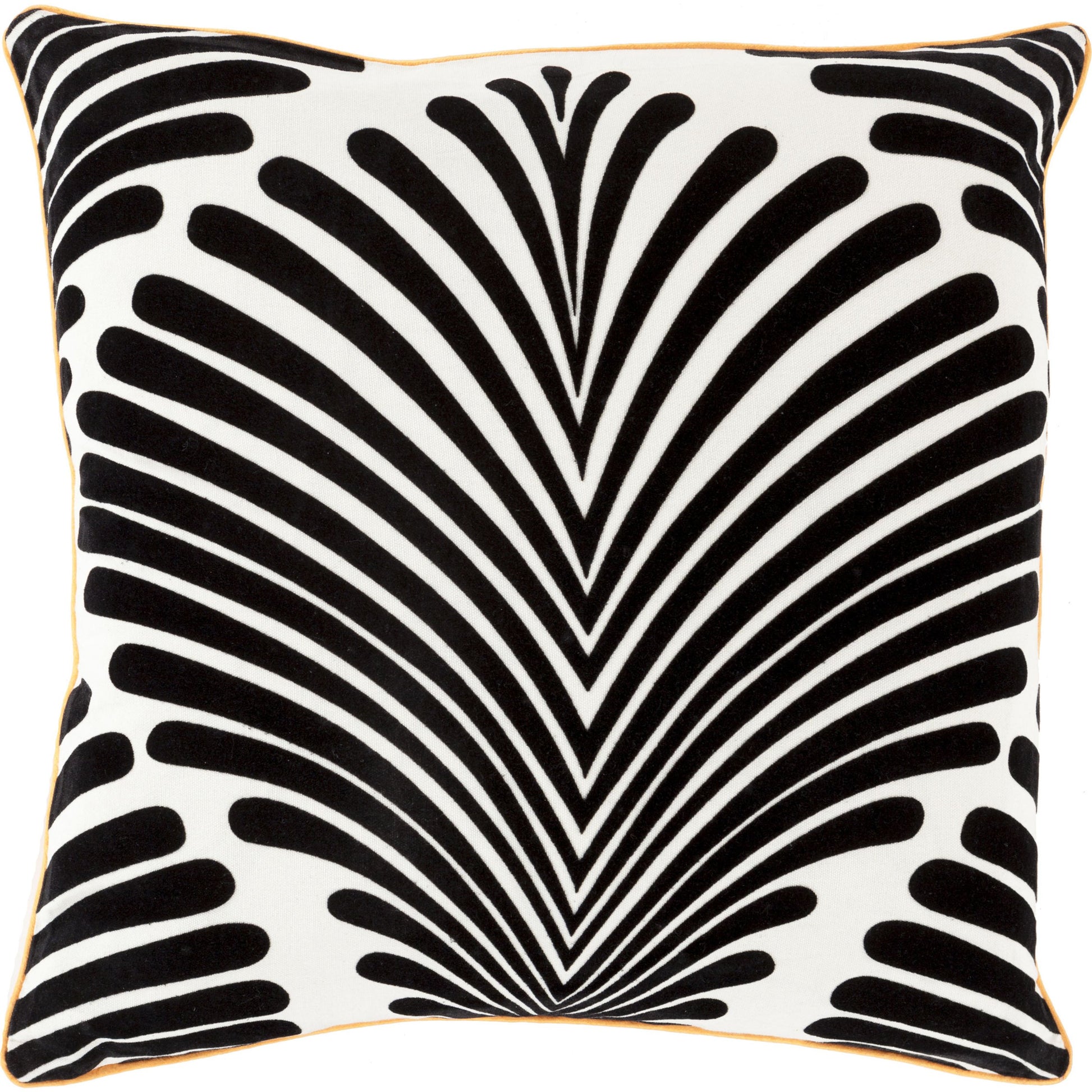 Hortense Pillow - 13453 by Surya in light slate, black. Made from 100% cotton in a modern style.