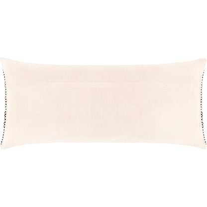 Harlow Pillow - 17556 by Surya in cream, black. Made from 60% wool, 40% polyester, 100% cotton in a eclectic & global style.