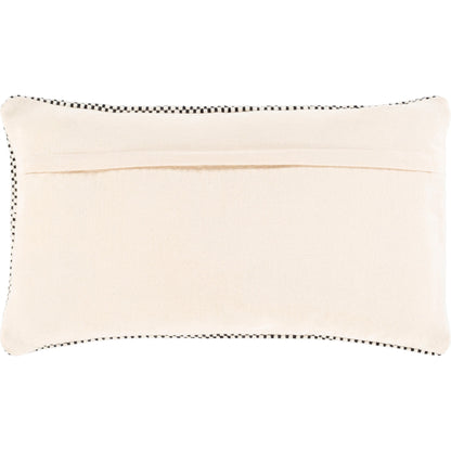 Harlow Pillow - 5796 by Surya in cream, black. Made from 60% wool, 40% polyester, 100% cotton in a eclectic & global style.