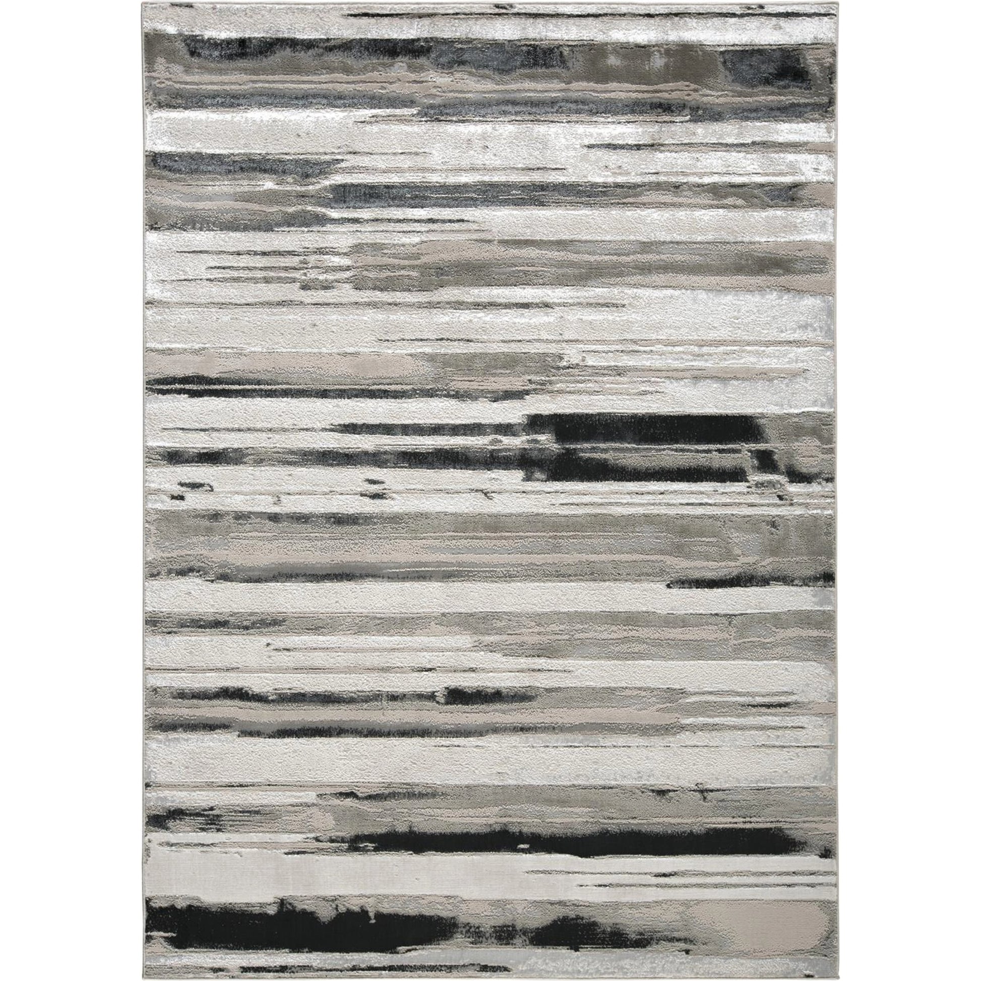 Micah Rug - 3049F by Feizy in silver, gray, black. Made from polyester, polypropylene in a unique style.