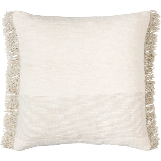 Halmstad Pillow - 10828 by Surya in off-white, light silver, ivory, pearl. Made from front: 100% cotton, back: 100% cotton in a modern style.