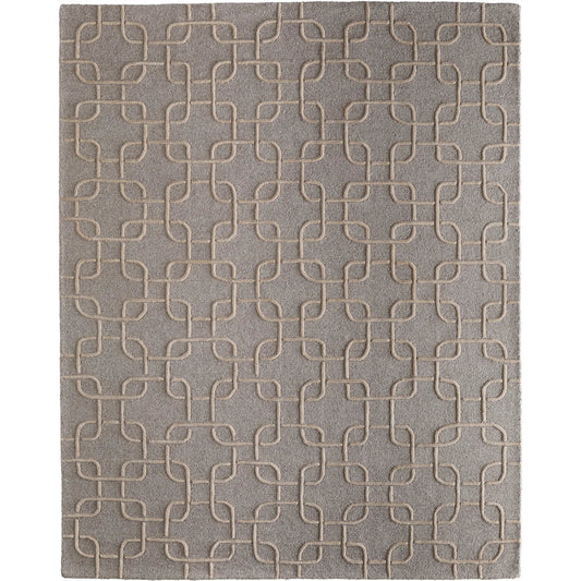Kimball Transitional Trellis & Lattice KIM8A35F Rug by Feizy in gray, taupe, tan. Made from wool in a unique style.