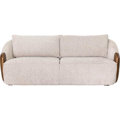 Heritage Sofa by LH Imports in beige, wheat. Made from hardwood, foam, polyester, plywood, rubberwood in a unique style.