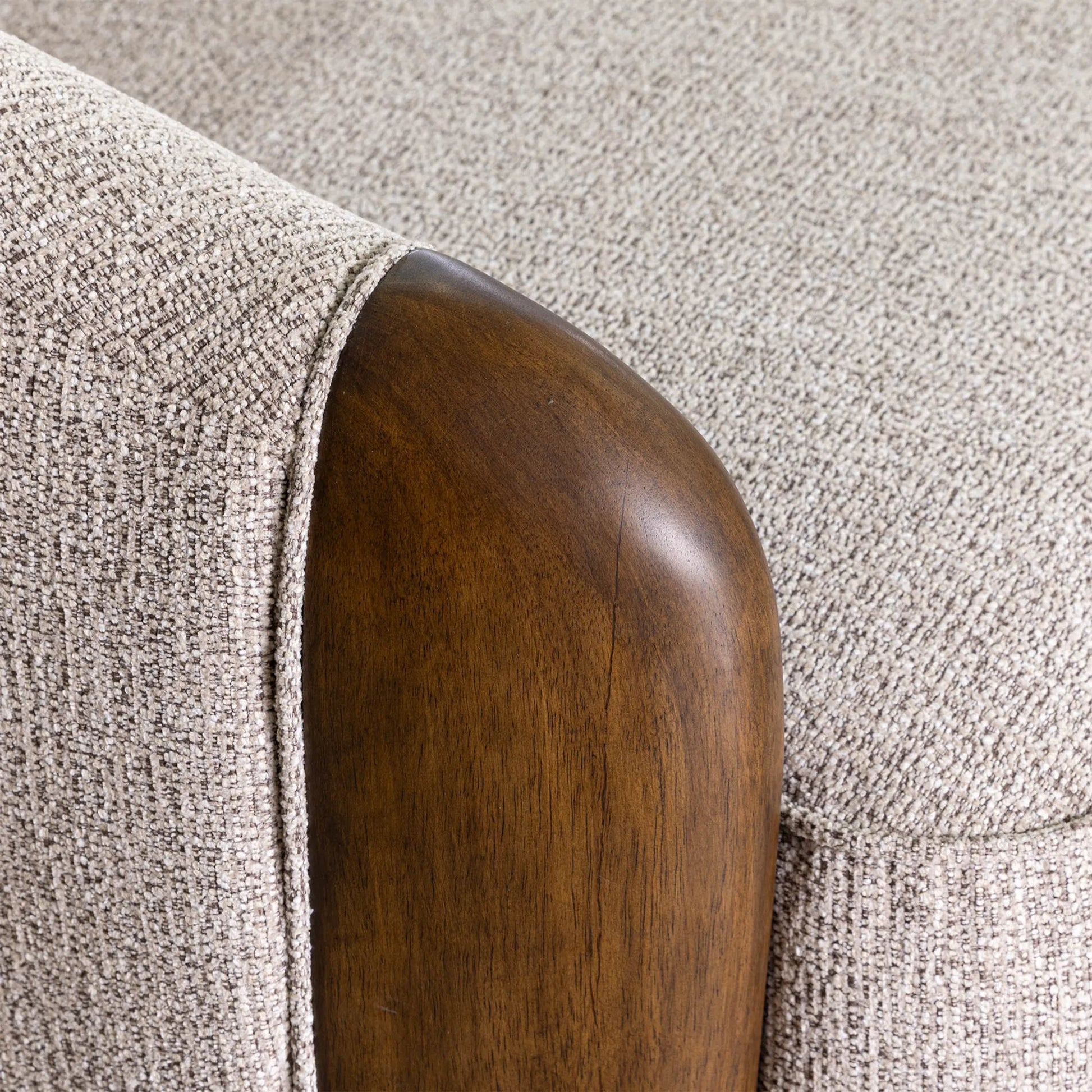 Heritage Sofa by LH Imports in beige, wheat. Made from hardwood, foam, polyester, plywood, rubberwood in a unique style.