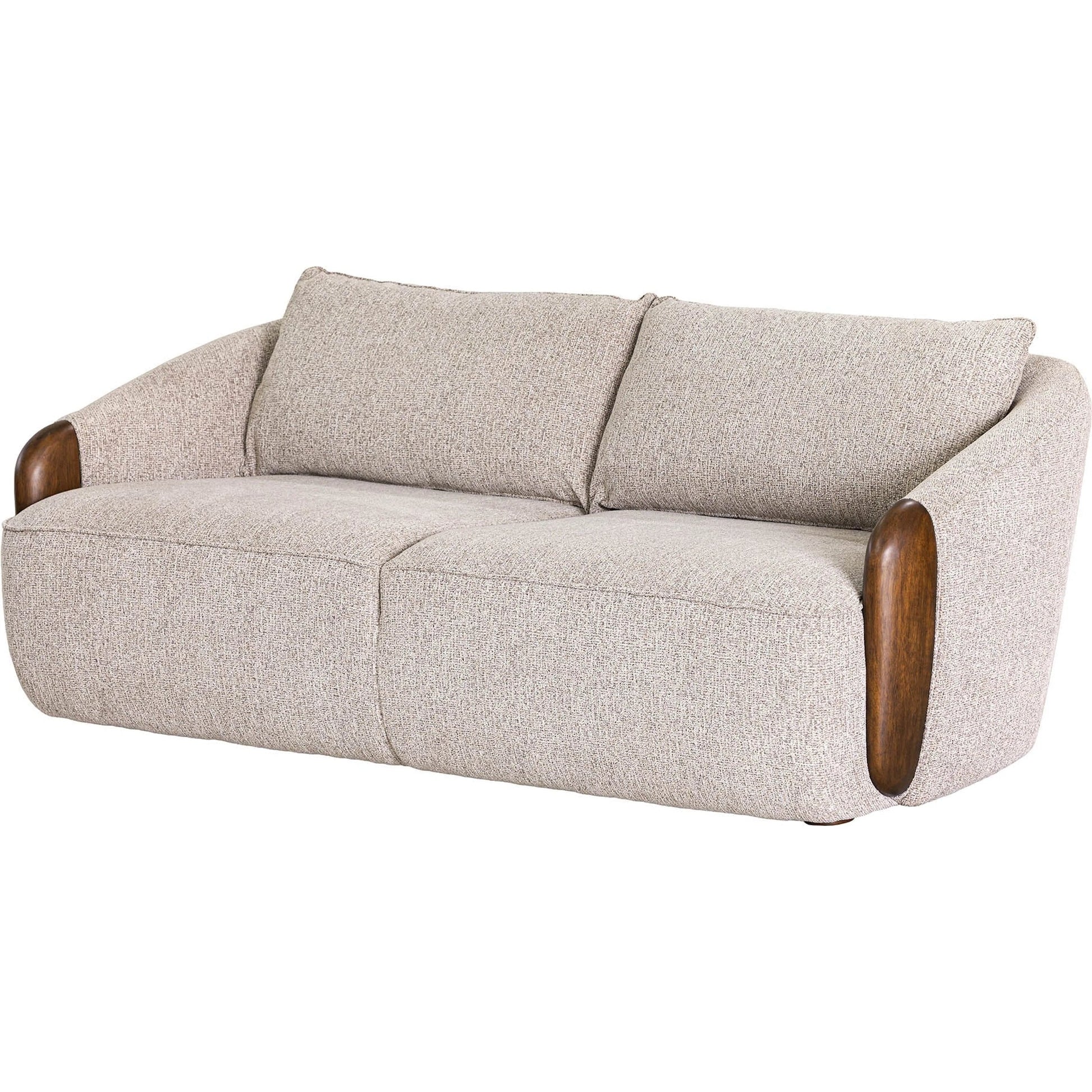 Heritage Sofa by LH Imports in beige, wheat. Made from hardwood, foam, polyester, plywood, rubberwood in a unique style.